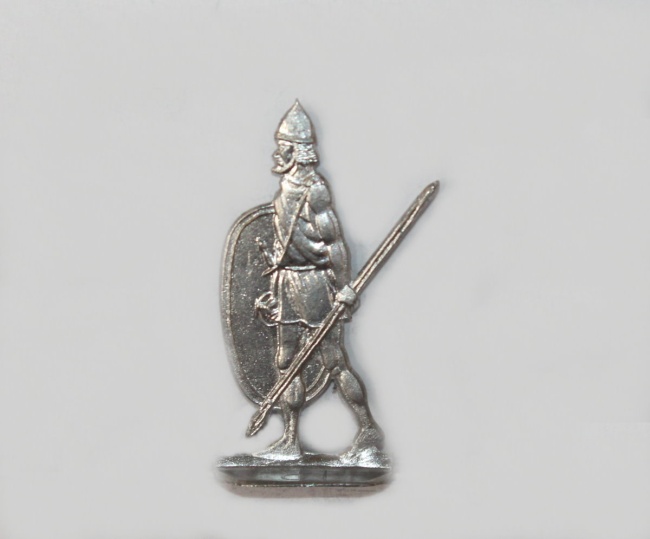Karthager mit Speer und Schild